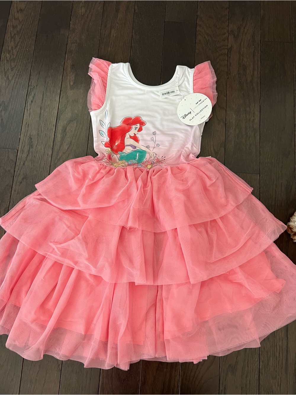 Little Sleepies Pink Ariel Tulle Layered Costume Dress- NWT